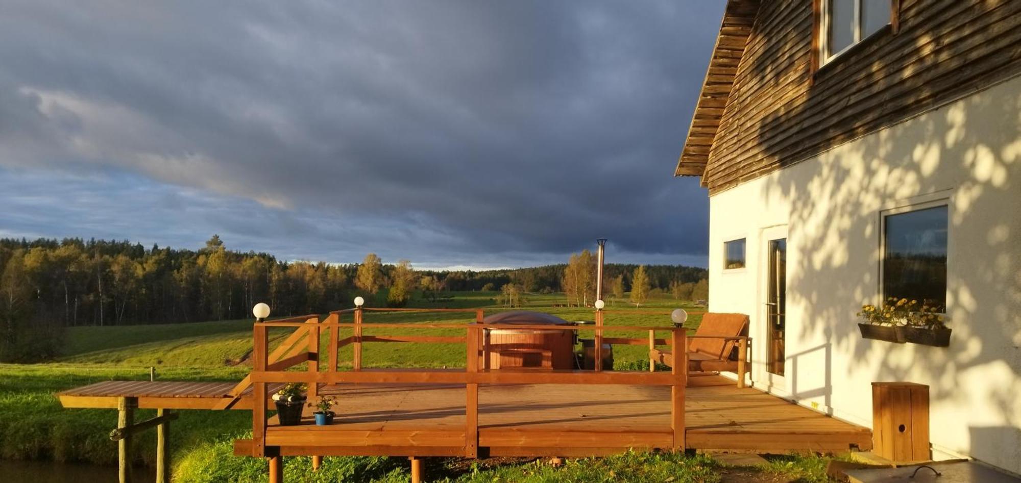Guesthouse, Sauna & Jacuzzi In Gauja Valley - Kakukalns Straupe 外观 照片